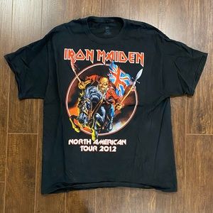 2013 iron maiden north american tour tee
